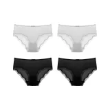 Чёрный *2 + Утренний туман Серый *2 (4 упаковки)