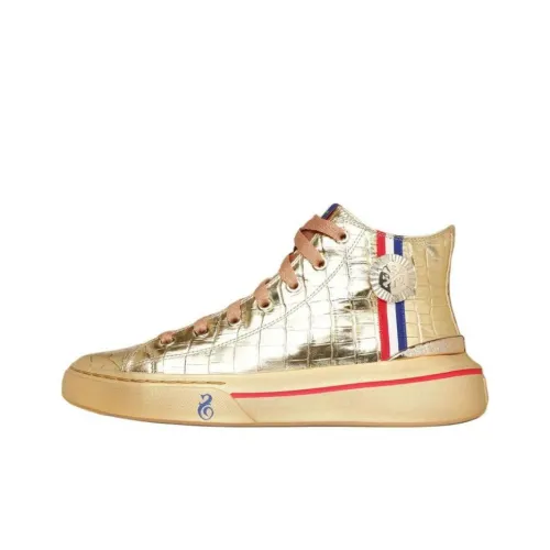 Snoop Dogg x Skechers Snoop One High Топ Повседневная обувь Мужской Золотой