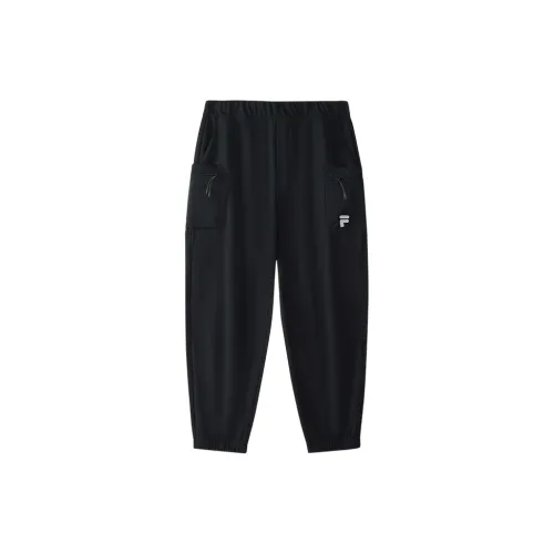 FILA FUSION Вязаные тренировочные брюки мужские глубокий черный