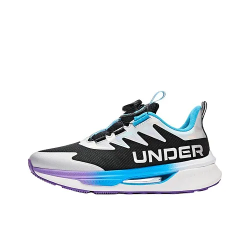 Under Armour Детская беговая обувь Низкий топ Черный/Серебряный Школьный возраст