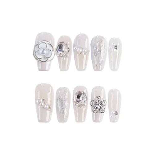 Song Biography PURE 3D-эффект Камелия Осветляющий Nail Art 25 мм Средний ЛАДДЕР Белый Градиент