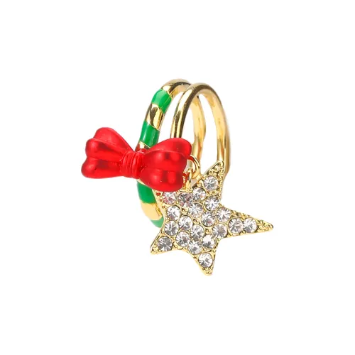 Вегетарианский сплав Нижняя заколка Серьги On Женские