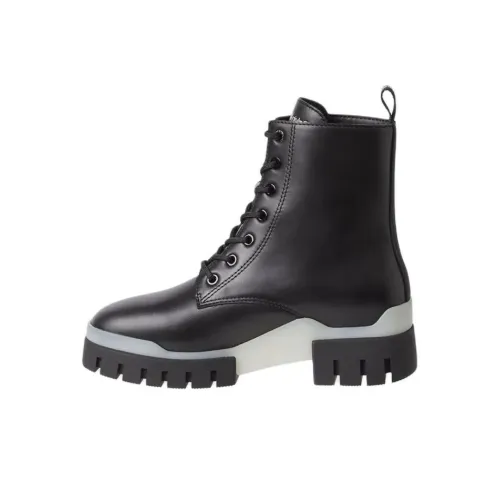 CALVIN KLEIN Combat Mid Ankle Boots Женские Черные