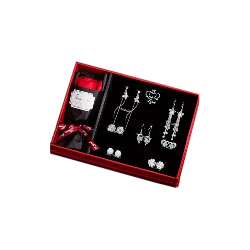 Серьги-гвоздики из серебра 925 пробы DJIN женские