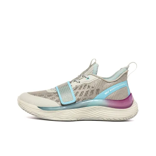 VOIT Баскетбольные кроссовки Low Top Светло-серый/Синий Унисекс