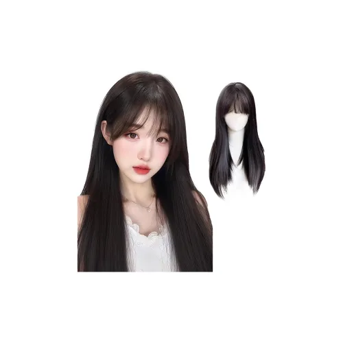 YUNQING Французский Liu Hai Парики Естественный Мокко