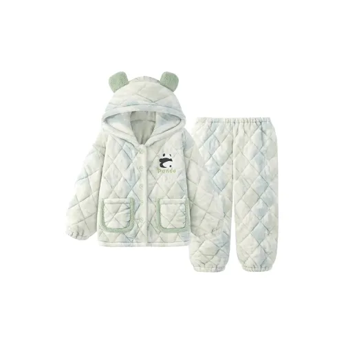 Qiao Ni Tong Пижамный комплект женский радужный зеленый