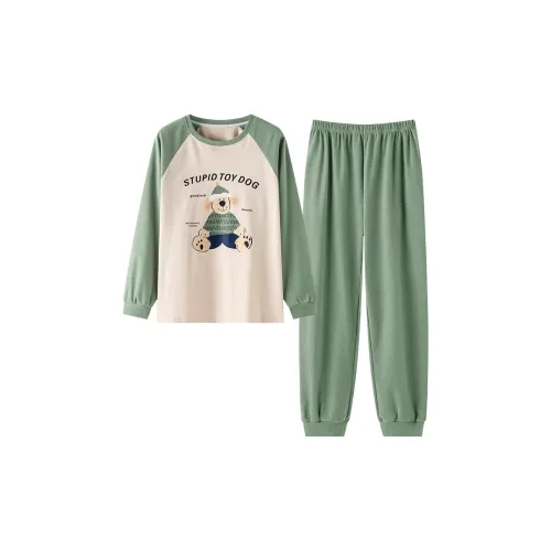 KAXUAN Пижамный комплект женский зеленый