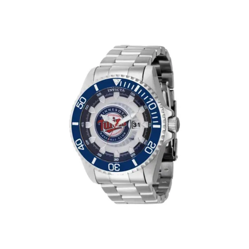 INVICTA Мужские часы Кварцевый механизм Ремешок из нержавеющей стали 47 мм Белый циферблат