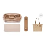 Коричневые плечевые накладки + подкладка City33 бежевого цвета + нижняя подкладка