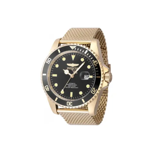 INVICTA Мужские часы Автоматический механический механизм ремешок из нержавеющей стали 47 мм черный циферблат