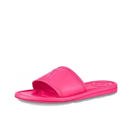 LOUIS VUITTON Магнитные Тихие Слипоны Женские Фуксия