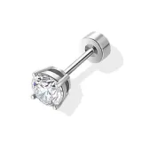 Серьги-гвоздики с четырьмя щупальцами, 4 мм