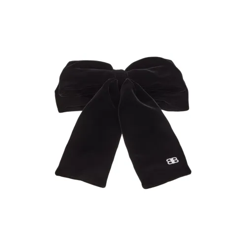 Balenciaga Вискоза Купро Стальной Латунь Резинки для волос Женские Черный