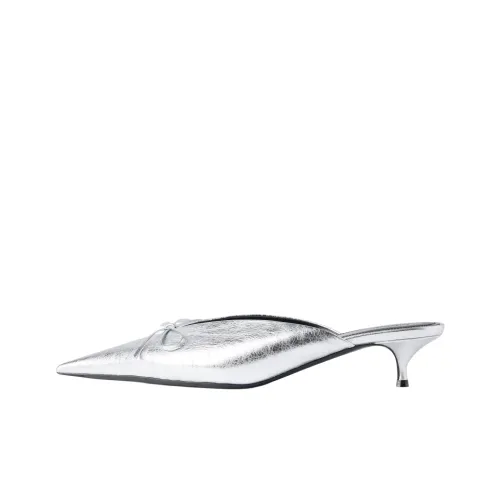 Balenciaga Knife Домашние тапочки Женские Серебряные