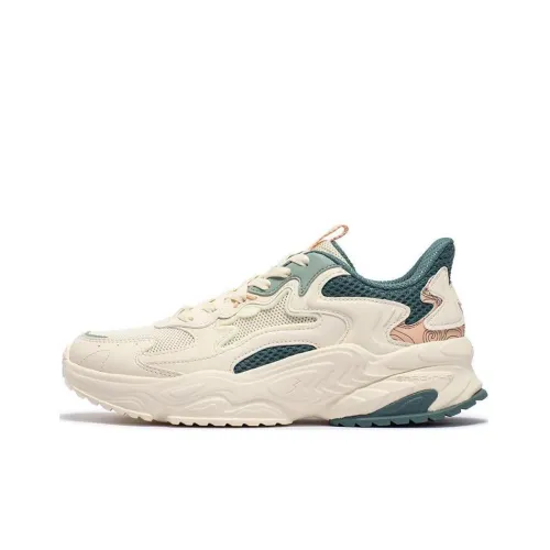 361° Амортизация Износостойкий Низкий Топ Casual Женский Белый Зеленый