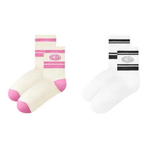 Skechers Comfort Sports Series 2 шт Ярко-белый/Снег 05T1 Женские Носки до икры MID