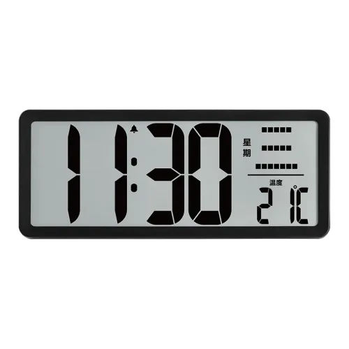 HENSE Электронный Механизм ABS Будильник Унисекс Серый Циферблат HA28