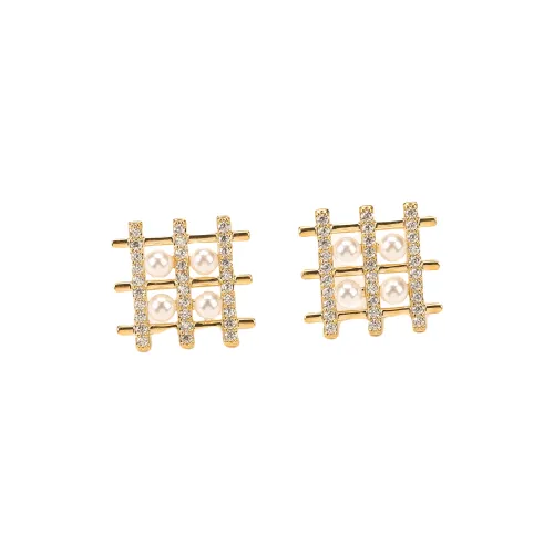 Vegetarian Искусственная жемчужина Серьги-гвоздики Женские