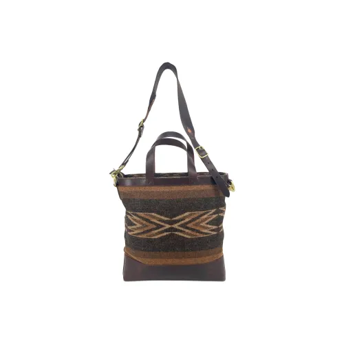 Alternative Country Индийский бархат Коровья кожа Тоут сумка Унисекс Темно-коричневый