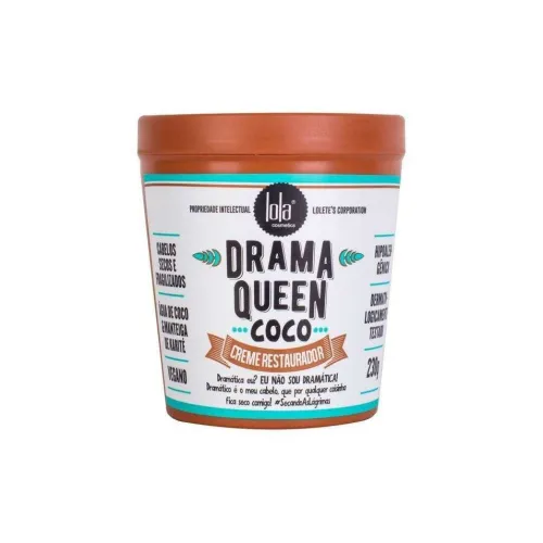 LOLA COSMETICS Drama Queen Coconut Зеленая Маска для Волос Увлажняющая 230г