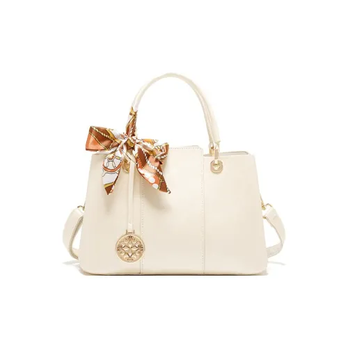 PAYOT Microfiber Synthetic Leather Bag One Shoulder Crossbody Bag Regular Women's Pearl White