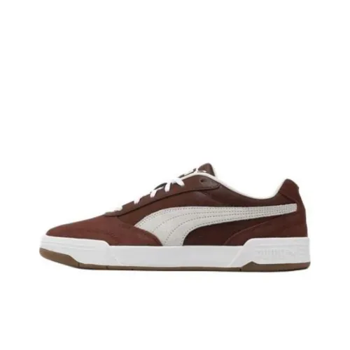 PUMA C Skate Low Топ Скейтборд Кроссовки Мужские Коричневый Белый