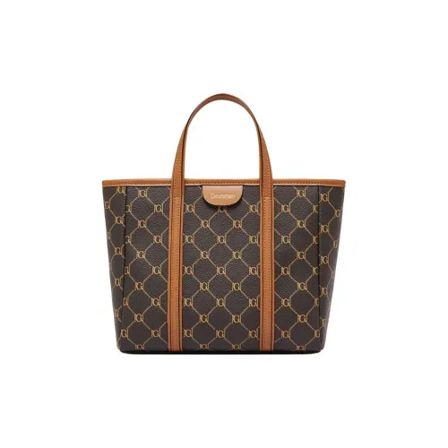 Geshiman PVC Тоут Женская сумка Сумка Обычный Женские Кофе Экрю