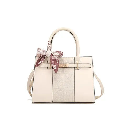 PAYOT Микрофибра Синтетическая Кожа Сумка Одно Плечо Сумка через плечо Стандартная Женская Айвори Красный