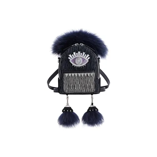 FION Овчина Искусственная кожа Рюкзак On The плечо Стандартный Женский Многоцветный