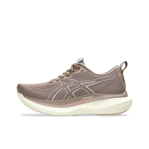 Asics GLIDERIDE MAX Износостойкий и Легкий Низкий Топ Беговые кроссовки Женские Умбра