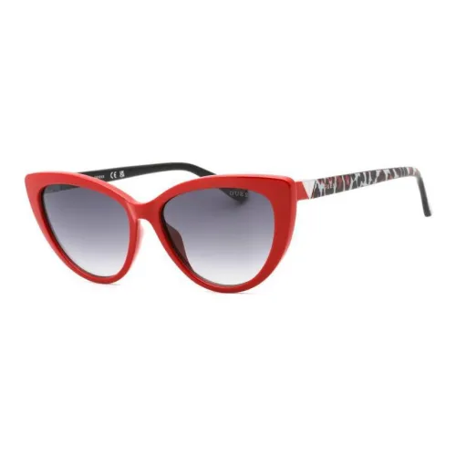GUESS Пластик Кошачий глаз Солнцезащитные очки Унисекс Красный