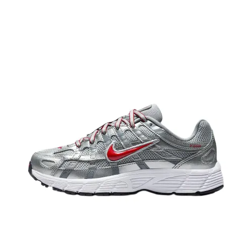 Nike P 6000 Slip-Resistant Abrasion-Resistant Low Top Детская Беговая Обувь Серебристо-Серый