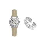 3A350 Слоновой серый-Серый Ремень (Включает: Стальной браслет + Премиум коробка Chanel + Сумка для покупок)