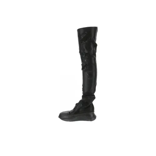 Rick Owens DRKSHDW Высокие сапоги до колена 7,5 см женские черные