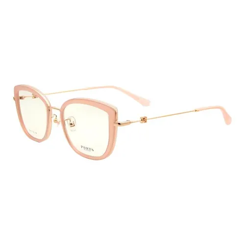 PORTS Пластина And Металл Кошачий глаз Оправы для очков Женские Розовый