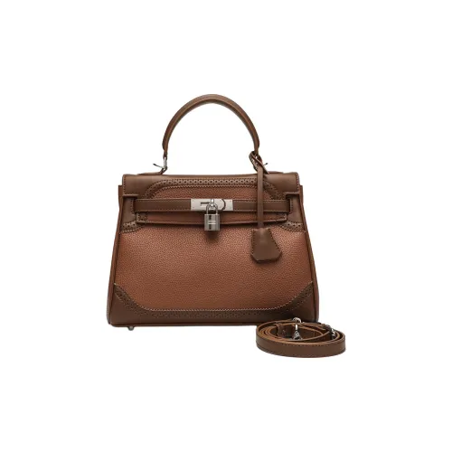 GELANNI Полиуретан Коровья кожа Сумка через плечо Женская Коричневая