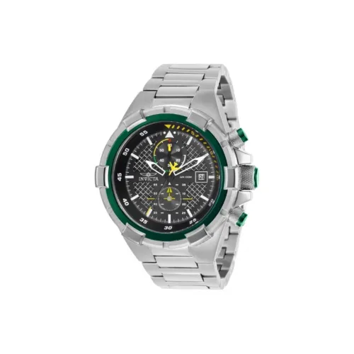 INVICTA Мужские наручные часы кварцевый механизм ремешок из нержавеющей стали 50,5 мм черный циферблат