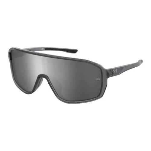 Under Armour Пластик Нерегулярная форма Солнцезащитные очки Мужской Черный Серый