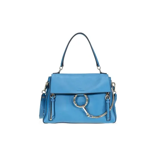 Chloe Faye Замша Телячья кожа Одно плечо Сумка Женская Синяя