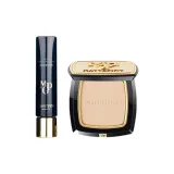 Кремовая кожа - Смягчающий праймер 30 мл + Маленький золотой веер пудра #802 7 г