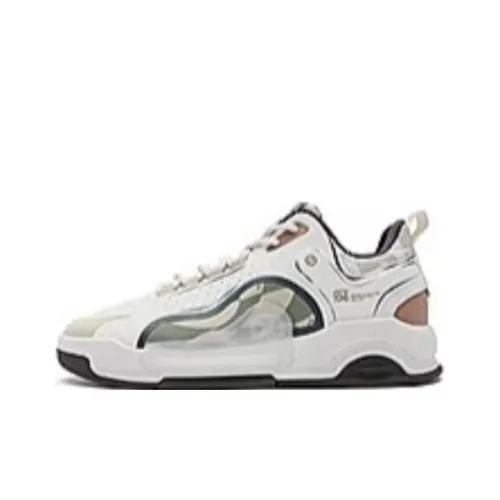 QIAODAN Insolence IV. Противоскользящие устойчивые к истиранию низкие кеды для скейтбординга Мужской Белый Умбра