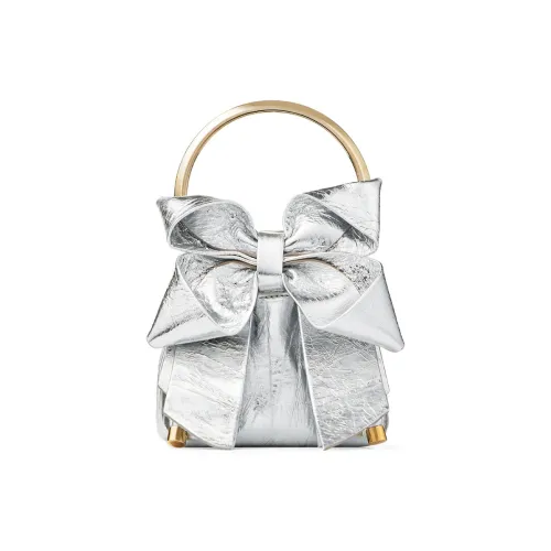 Jimmy Choo Металл Кожа Сумка через плечо Сумка Мини Women's Silver
