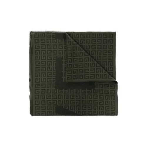 GIVENCHY Шерсть Трикотаж Шарфы Мужской Зеленый
