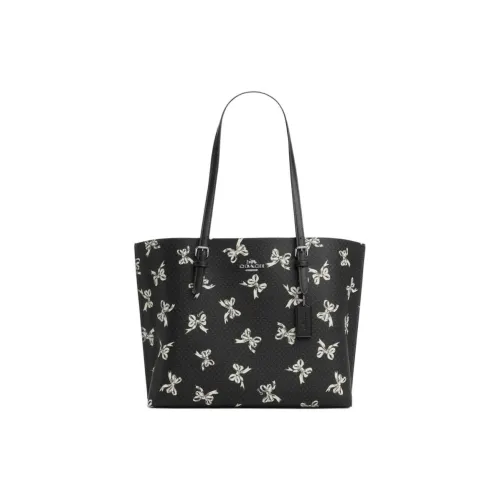 COACH Mollie Сумка из искусственной кожи с переработанной кожей сумка-тоут сумка для покупок сумка через плечо большая женская черная