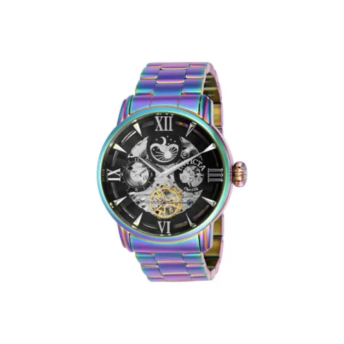 INVICTA Мужские часы Автоматический механический механизм корпус из нержавеющей стали ремешок 47 мм циферблат с механизмом мужские часы