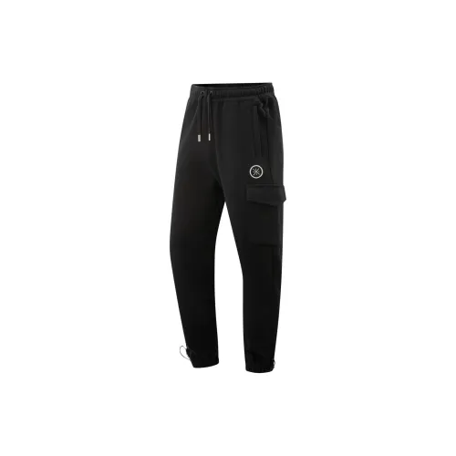 Wow Вязаные Тренировочные Брюки Мужские Черные