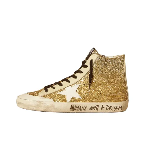 Golden Goose Francy Penstar High Топ Скейтборд Кроссовки Женские Золотые