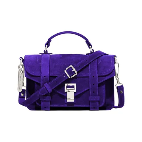PROENZA SCHOULER Замша Портативная Сумка через плечо Сумка на плечо Женская Синяя