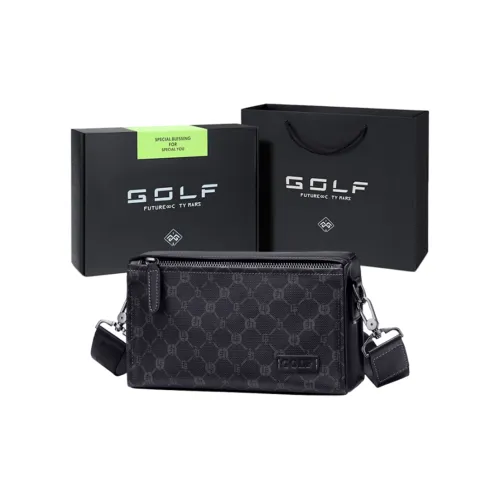 GOLF PVC с синтетической кожей сумка через плечо плечевая сумка стандартная мужская серый и черный